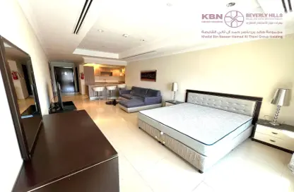 Apartment - Studio - 1 Bathroom for rent in Tower 15 - Porto Arabia - The Pearl Island - Doha