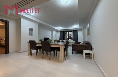 Apartment - 1 Bedroom - 2 Bathrooms for rent in East Porto Drive - Porto Arabia - The Pearl Island - Doha