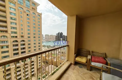 Apartment - 2 Bedrooms - 2 Bathrooms for rent in West Porto Drive - Porto Arabia - The Pearl Island - Doha