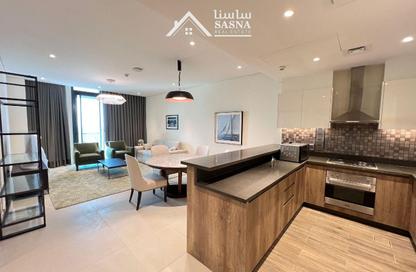 Apartment - 1 - 2 for rent in Lusail Marina Heights - Marina District - Lusail