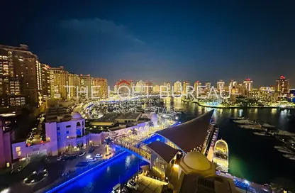 شقة - 3 غرف نوم - 4 حمامات للبيع في طريق بورتو الغربي - بورتو أرابيا - جزيرة اللؤلؤة - الدوحة