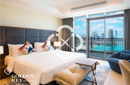 Apartment - 2 Bedrooms - 3 Bathrooms for rent in Abraj Bay - Abraj Quartiers - The Pearl Island - Doha