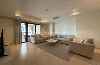 Apartment - 1 Bedroom - 2 Bathrooms for rent in West Porto Drive - Porto Arabia - The Pearl Island - Doha