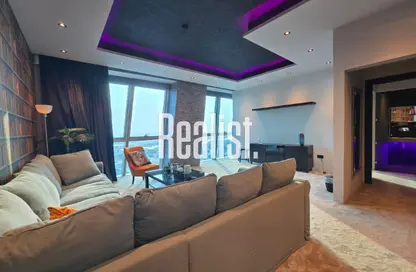Apartment - 1 Bedroom - 2 Bathrooms for rent in Zig Zag Tower A - Zig Zag Towers - West Bay - Doha