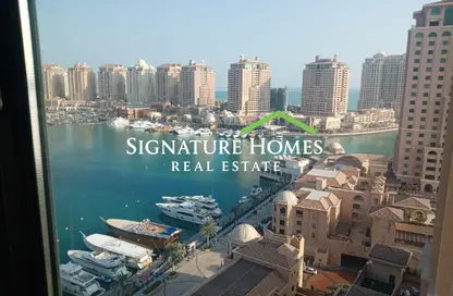 Apartment - 1 Bedroom - 2 Bathrooms for rent in Tower 3 - Porto Arabia - The Pearl Island - Doha