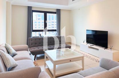 Apartment - 1 Bedroom - 2 Bathrooms for rent in East Porto Drive - Porto Arabia - The Pearl Island - Doha