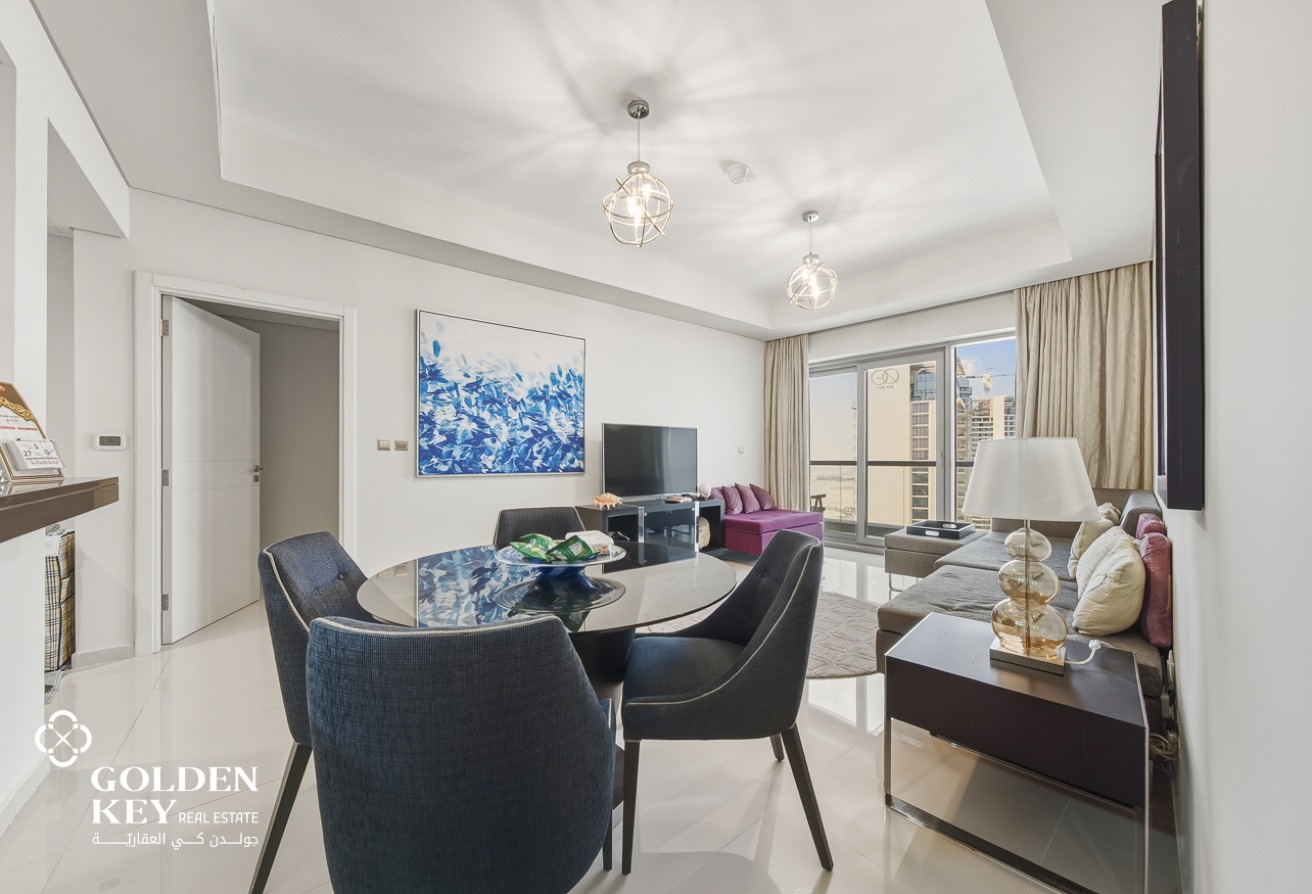 Sea View | Luxury 1BR+Office with Balcony | FF