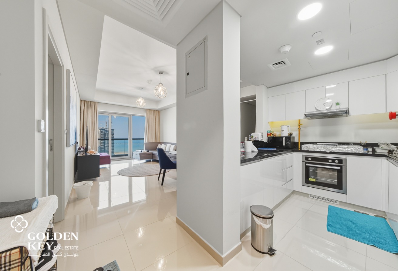 Sea View | Luxury 1BR+Office with Balcony | FF