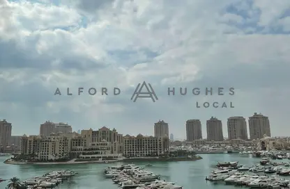 شقة - 2 غرف نوم - 3 حمامات للايجار في طريق بورتو الشرقي - بورتو أرابيا - جزيرة اللؤلؤة - الدوحة