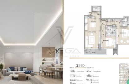 Apartment - 2 Bedrooms - 3 Bathrooms for sale in Lusail Residence - Marina District - Lusail