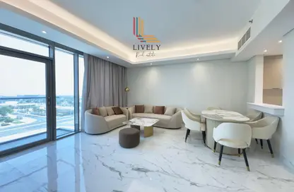 Apartment - 2 Bedrooms - 3 Bathrooms for rent in Lusail Marina Heights - Marina District - Lusail