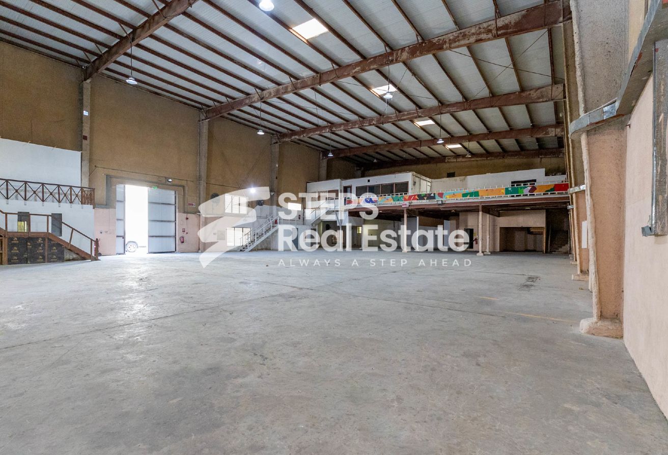 Spacious Warehouse for Rent in Industrial Area