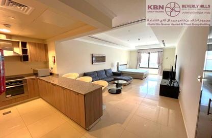 Apartment - Studio - 1 Bathroom for rent in Tower 15 - Porto Arabia - The Pearl Island - Doha
