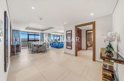 Apartment - 3 Bedrooms - 4 Bathrooms for rent in Abraj Bay - Abraj Quartiers - The Pearl Island - Doha
