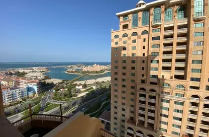 شقة - غرفة نوم - 2 حمامات للايجار في طريق بورتو الشرقي - بورتو أرابيا - جزيرة اللؤلؤة - الدوحة