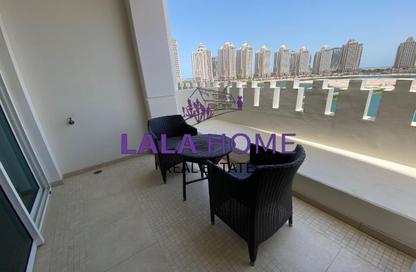 Apartment - Studio - 1 Bathroom for rent in Viva West - Viva Bahriyah - The Pearl Island - Doha