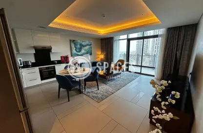 Apartment - 1 Bedroom - 1 Bathroom for rent in Abraj Bay - Abraj Quartiers - The Pearl Island - Doha