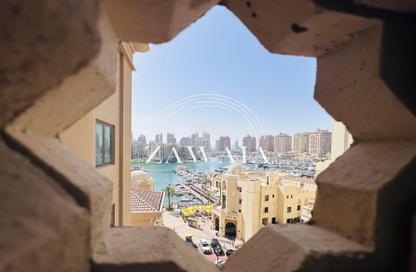 شقة - غرفة نوم - 2 حمامات للايجار في طريق بورتو الغربي - بورتو أرابيا - جزيرة اللؤلؤة - الدوحة