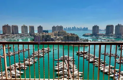 Apartment - 2 Bedrooms - 3 Bathrooms for sale in West Porto Drive - Porto Arabia - The Pearl Island - Doha