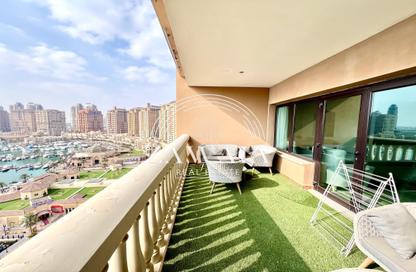 Apartment - 2 Bedrooms - 3 Bathrooms for rent in West Porto Drive - Porto Arabia - The Pearl Island - Doha
