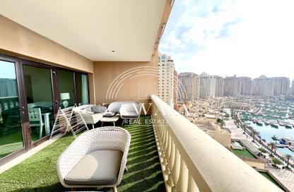 Apartment - 2 Bedrooms - 3 Bathrooms for rent in West Porto Drive - Porto Arabia - The Pearl Island - Doha