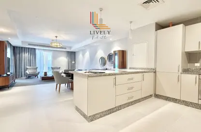 Apartment - 1 Bedroom - 2 Bathrooms for rent in Lusail Marina Heights - Marina District - Lusail