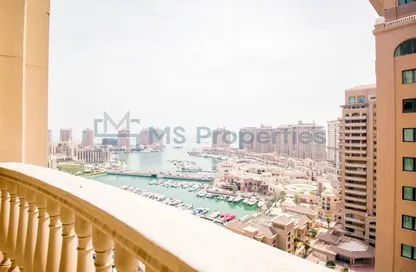 Apartment - 2 Bedrooms - 3 Bathrooms for rent in East Porto Drive - Porto Arabia - The Pearl Island - Doha