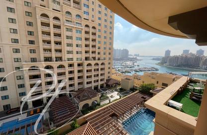 Apartment - Studio - 1 for sale in Tower 19 - Porto Arabia - The Pearl Island - Doha
