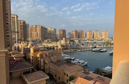 Apartment - 1 Bedroom - 2 Bathrooms for rent in East Porto Drive - Porto Arabia - The Pearl Island - Doha