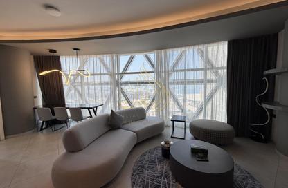 Apartment - 1 Bedroom - 2 Bathrooms for rent in Lusail Marina Heights - Marina District - Lusail Apartment - 1 Bedroom - 2 Bathrooms for rent in Lusail Marina Heights - Marina District - Lusail
