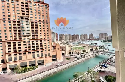 Apartment - 1 Bedroom - 2 Bathrooms for rent in West Porto Drive - Porto Arabia - The Pearl Island - Doha