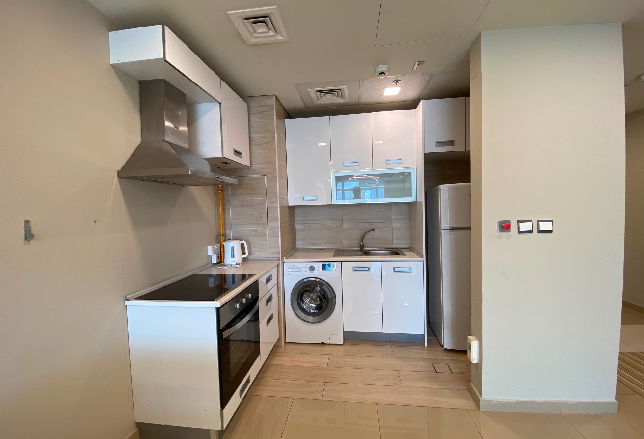 Modern Furnished 1BHK | Lusail | Open Kitchen thumbnail 7