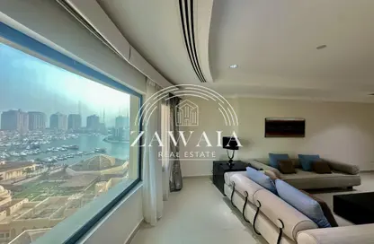 شقة - غرفة نوم - 2 حمامات للايجار في طريق بورتو الغربي - بورتو أرابيا - جزيرة اللؤلؤة - الدوحة