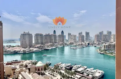 Apartment - 1 Bedroom - 2 Bathrooms for rent in West Porto Drive - Porto Arabia - The Pearl Island - Doha
