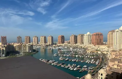 Apartment - 1 Bedroom - 2 Bathrooms for rent in East Porto Drive - Porto Arabia - The Pearl Island - Doha