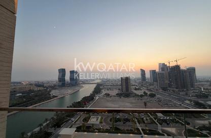 Apartment - 1 - 2 for rent in Lusail Marina Heights - Marina District - Lusail