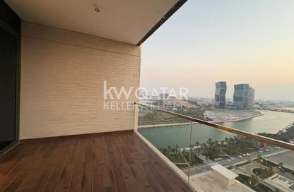 Apartment - 1 - 2 for rent in Lusail Marina Heights - Marina District - Lusail