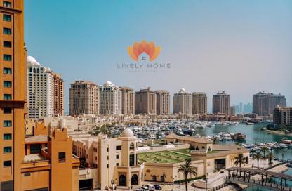 Apartment - 1 Bedroom - 2 Bathrooms for rent in West Porto Drive - Porto Arabia - The Pearl Island - Doha