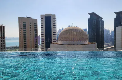 شقة - 4 غرف نوم - 6 حمامات للايجار في برج وست باي - الخليج الجنوبي - الخليج الغربي - الدوحة