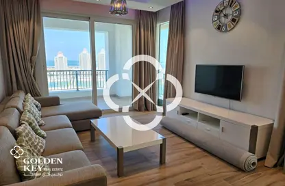 Apartment - 2 Bedrooms - 3 Bathrooms for rent in Viva West - Viva Bahriyah - The Pearl Island - Doha
