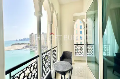 Apartment - 2 Bedrooms - 3 Bathrooms for rent in Viva West - Viva Bahriyah - The Pearl Island - Doha