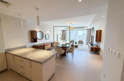 Apartment - 1 Bedroom - 1 Bathroom for rent in Lusail Marina Heights - Marina District - Lusail