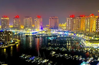 Apartment - 1 Bedroom - 2 Bathrooms for rent in East Porto Drive - Porto Arabia - The Pearl Island - Doha