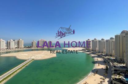 Apartment - 3 - 4 for rent in Viva West - Viva Bahriyah - The Pearl Island - Doha Apartment - 3 - 4 for rent in Viva West - Viva Bahriyah - The Pearl Island - Doha
