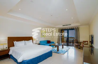Apartment - Studio - 1 Bathroom for rent in West Porto Drive - Porto Arabia - The Pearl Island - Doha