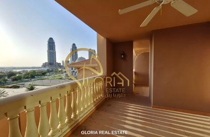 Apartment - 1 Bedroom - 2 Bathrooms for rent in East Porto Drive - Porto Arabia - The Pearl Island - Doha