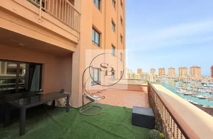Apartment - 1 Bedroom - 2 Bathrooms for rent in West Porto Drive - Porto Arabia - The Pearl Island - Doha
