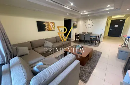Apartment - 1 Bedroom - 2 Bathrooms for rent in Tower 13 - Porto Arabia - The Pearl Island - Doha