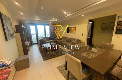 Apartment - 1 Bedroom - 2 Bathrooms for rent in Tower 13 - Porto Arabia - The Pearl Island - Doha