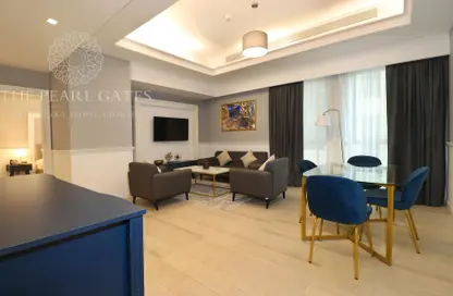 شقة - غرفة نوم - 2 حمامات للايجار في ابراج بن الشيخ - المرقاب الجديد - الدوحة